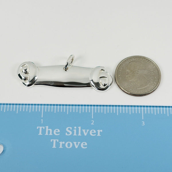 Tiffany & Co Large Dog Bone Pet Pendant Charm Engravable in Sterling Silver - 6