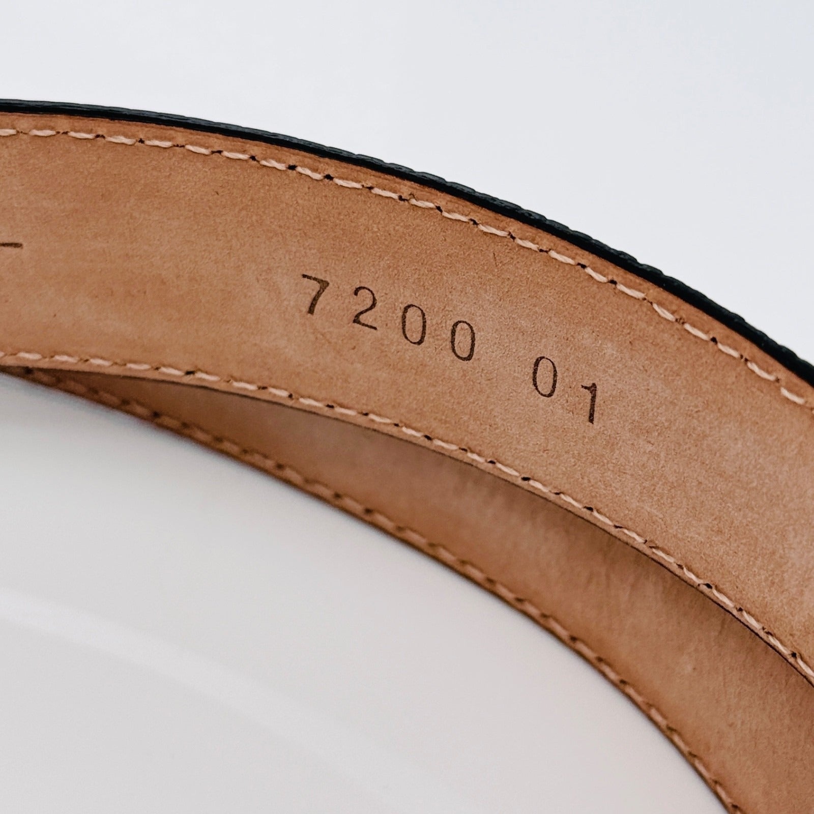 Tiffany & Co Black Lizard Skin Leather Mens Belt Size 32