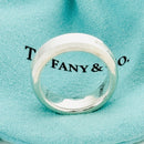 Size 6.5 Tiffany Makers Slice Ring Medium 6.7mm Band in Sterling Silver-5