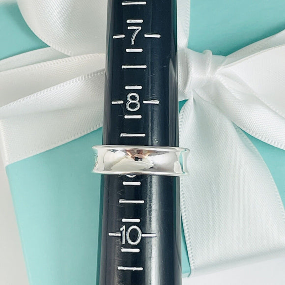 Size 9 Tiffany & Co 1837 Ring Concave Unisex in Sterling Silver
