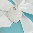 Tiffany & Co I LOVE YOU Notes Heart Script Charm or Pendant in 925 Silver-3