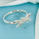 Size 7.5 Tiffany & Co Dragonfly Ring in Sterling Silver-3