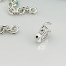Return to Tiffany & Co Heart Padlock Lock Pendant Necklace in Sterling Silver-7