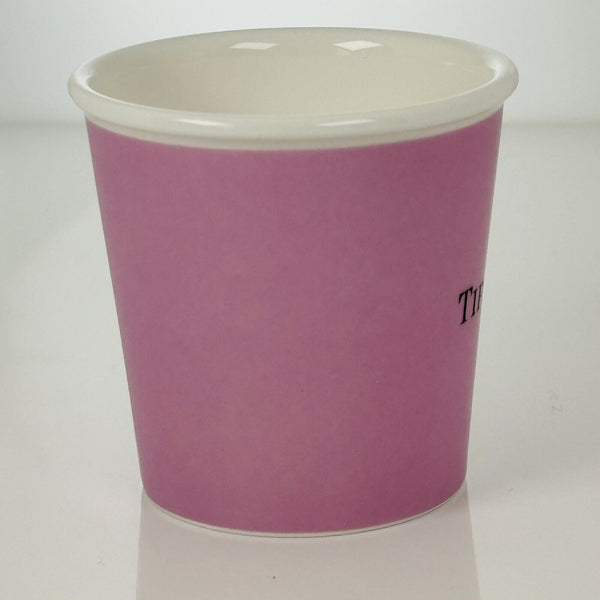 Tiffany & Co Pink Mauve Espresso Paper Cup Everyday Objects Bone China - 4