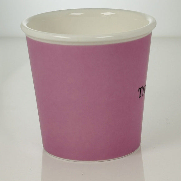 Tiffany & Co Pink Mauve Espresso Paper Cup Everyday Objects Bone China