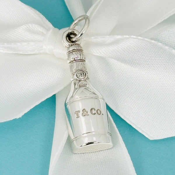 Tiffany & Co 1837 Champagne Bottle Pendant or Charm in Sterling Silver - 1