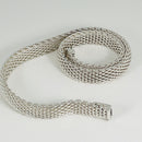 17.5" Tiffany & Co Somerset Mesh Collar Necklace in Sterling Silver-1
