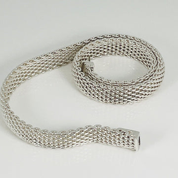 17.5" Tiffany & Co Somerset Mesh Collar Necklace in Sterling Silver