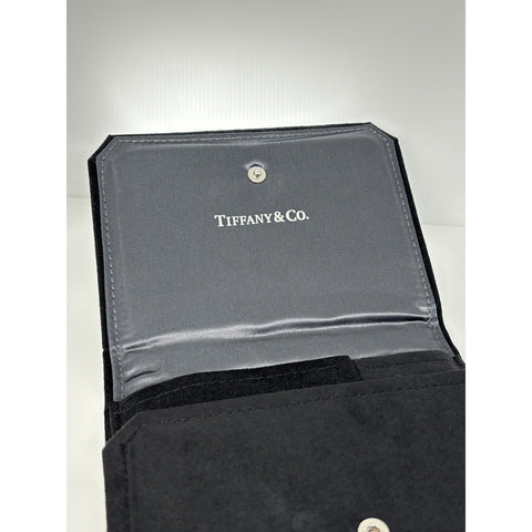 Tiffany Black Folding Suede Necklace Presentation Gift Storage Storage Pouch - 0