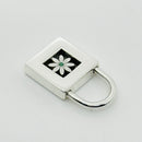 Tiffany Blue Enamel Daisy Flower Padlock Lock Charm Pendant in Sterling Silver-6