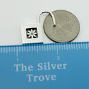 Tiffany Blue Enamel Daisy Flower Padlock Lock Charm Pendant in Sterling Silver-7