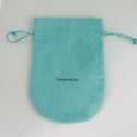 Extra Large Jumbo Tiffany & Co Blue Pouch Suede Drawstring Vintage - 1