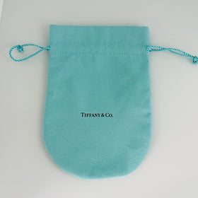 Extra Large Jumbo Tiffany & Co Blue Pouch Suede Drawstring Vintage