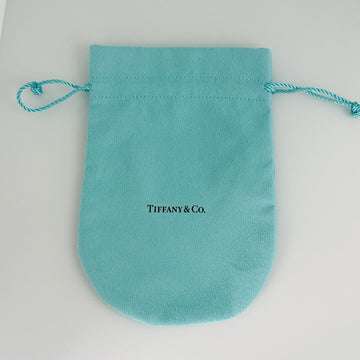Extra Large Jumbo Tiffany & Co Blue Pouch Suede Drawstring Vintage