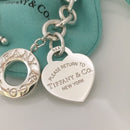 Tiffany Replacement Heart Tag Round Circle Toggle Necklace Bracelet Clasp Repair-5