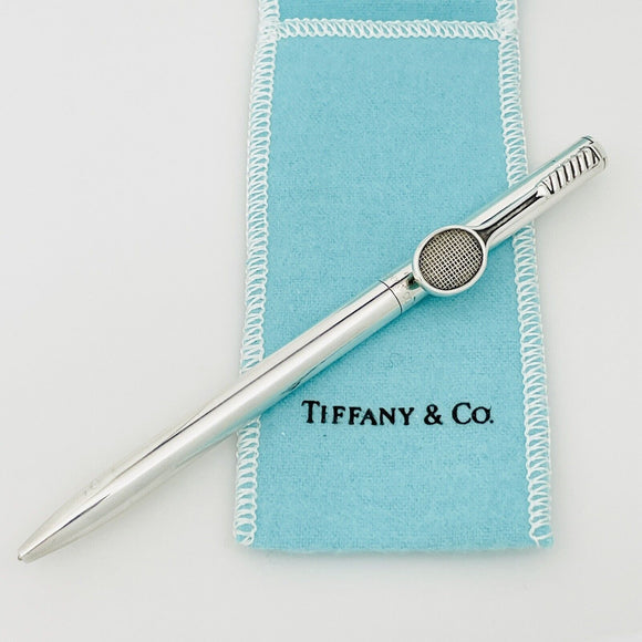 RARE Tiffany Tennis Racket Purse Pen in Sterling Silver