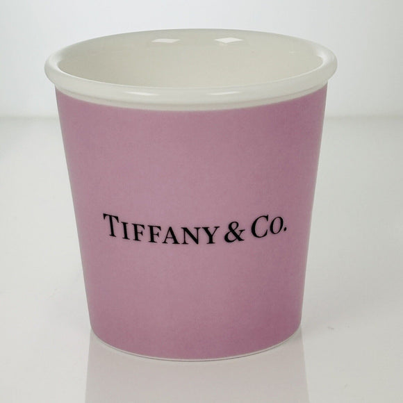 Tiffany & Co Pink Mauve Espresso Paper Cup Everyday Objects Bone China