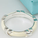 Size 6 Tiffany Signature X Ring in White Enamel and Sterling Silver Stacking-4