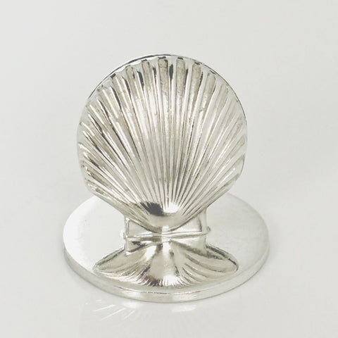 Tiffany & Co Place Card Name Holder Scallop Clam Shell in Sterling Silver