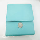 Tiffany Blue Leather Folding Necklace Presentation Blue Travel Storage Lux Pouch-2