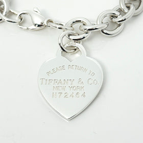 8.75" Please Return to Tiffany New York Extra Large Heart Tag Charm Bracelet - 0