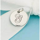 Tiffany &Co. Letter G Notes Alphabet Disc Charm Pendant in Sterling SIlver-1