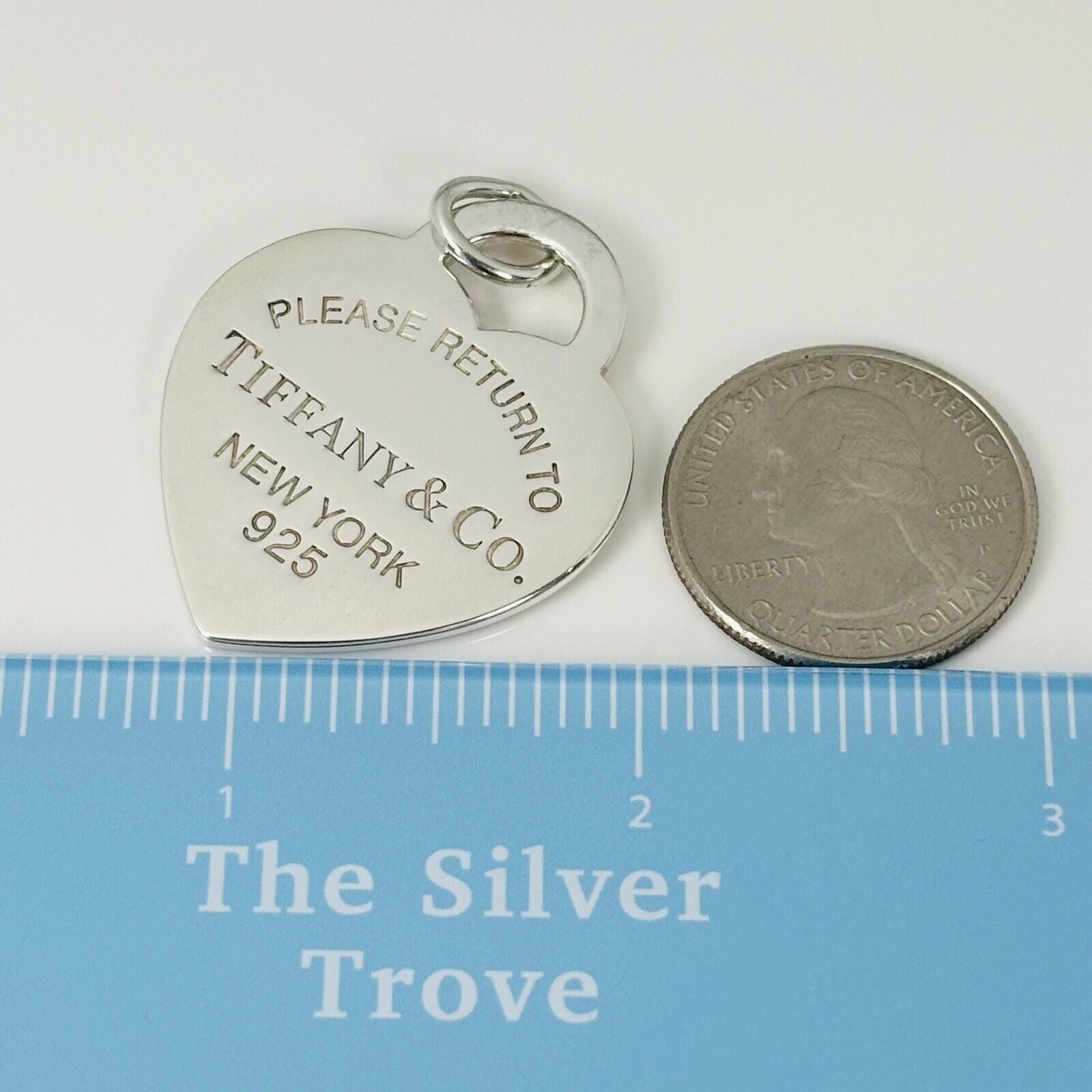 Jumbo Extra Large Please Return to Tiffany & Co Heart Tag Pendant or Charm
