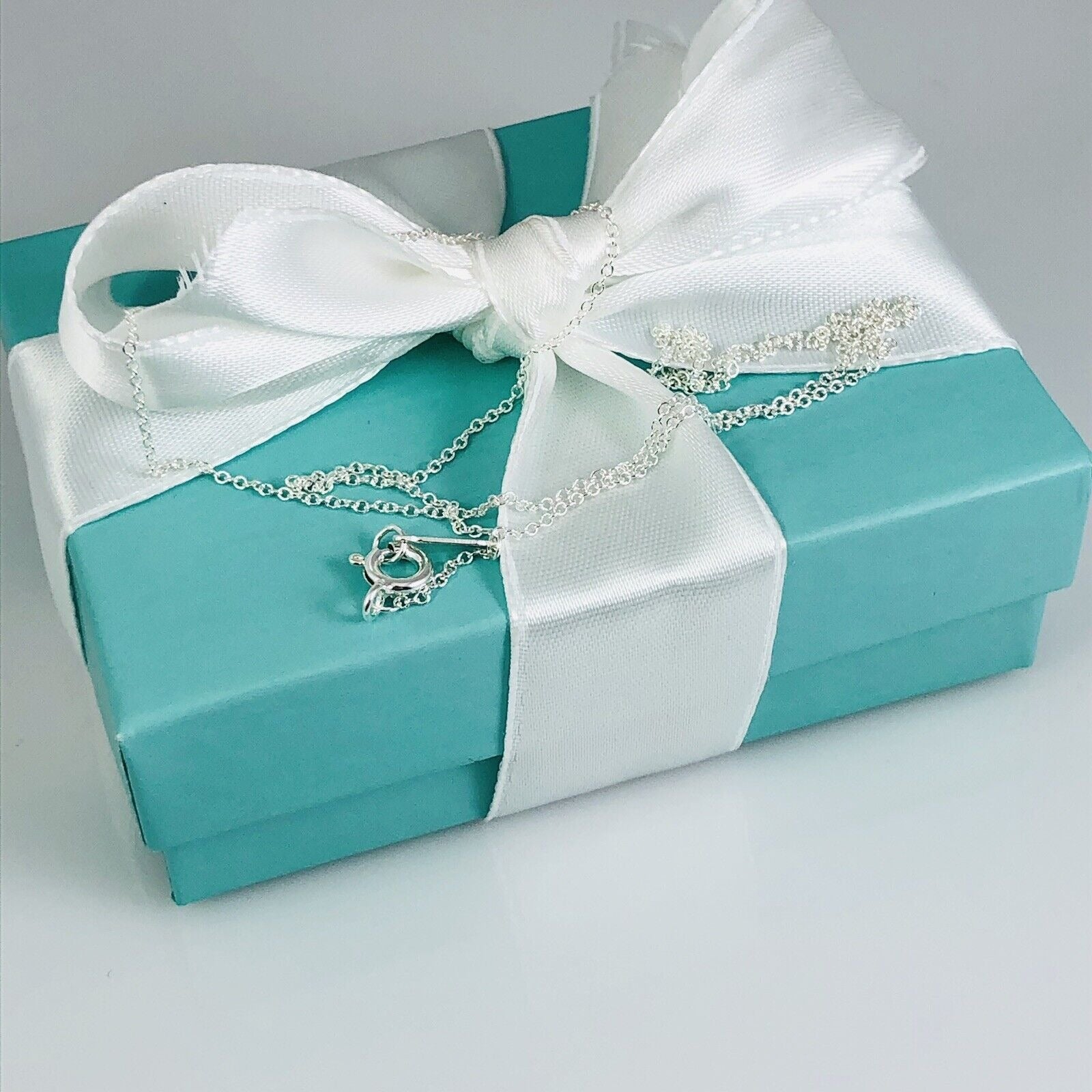 Tiffany & Co 16” Chain Necklace in Sterling Silver Perfect Condition FREE ship