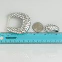 RARE Tiffany Reptile Skin Belt Buckle & Belt Slide Set in Sterling Silver - 7