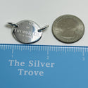 Please Return to Tiffany & Co Sterling Silver Oval Tag Pendant From Choker - 4