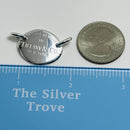 Please Return to Tiffany & Co Sterling Silver Oval Tag Pendant From Choker-4