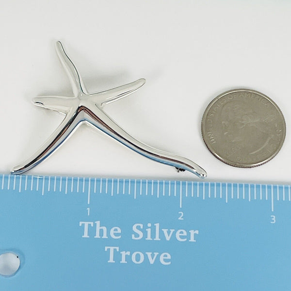 Tiffany Starfish Pin Brooch by Elsa Peretti in Sterling Silver - 7