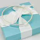 Tiffany & Co. 1837 Bangle Bracelet in Sterling Silver 7" Small-4