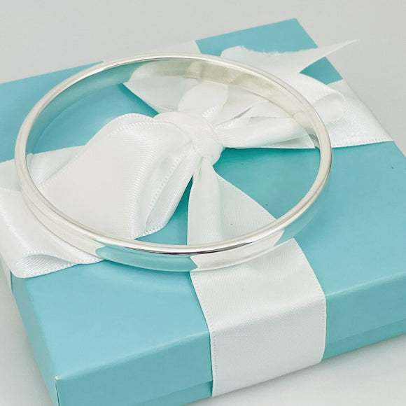 Tiffany & Co. 1837 Bangle Bracelet in Sterling Silver 7" Small