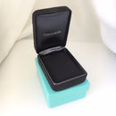 Tiffany & Co Necklace Storage Presentation Black Suede Box and Blue Gift Box-3