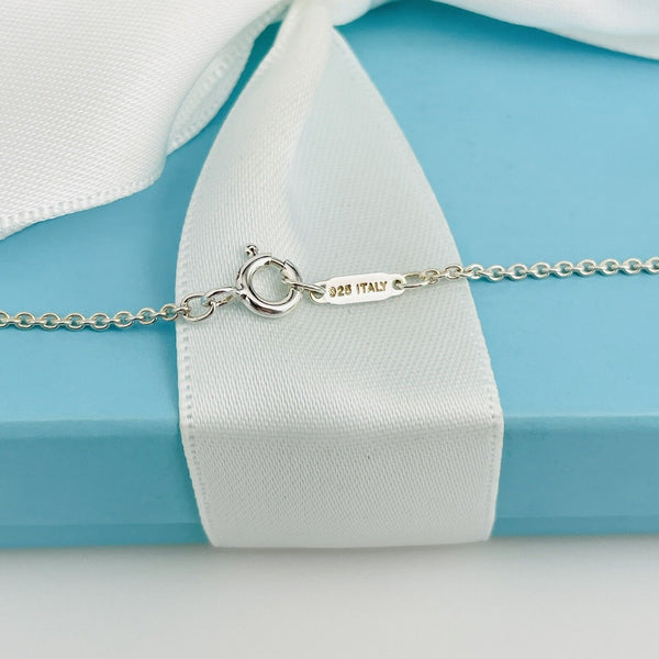 16" Tiffany & Co Sterling Silver 1.5mm Large Link Chain Necklace - 7