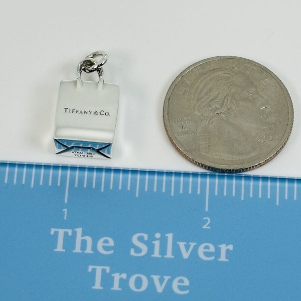 Tiffany & Co Shopping Gift Bag Charm or Pendant in Sterling Silver - 7