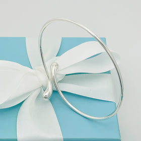 Tiffany Teardrop Bangle Bracelet by Elsa Peretti in Sterling Silver - 0