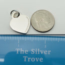 Tiffany & Co Sterling Silver Engravable Blank Heart Tag Charm or Pendant GENUINE-6