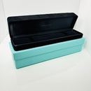 Tiffany Black Suede Leather Watch or Bracelet Presentation Storage Blue Gift Box-3