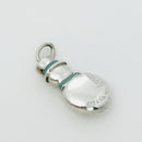 Tiffany & Co Christmas Snowman Charm or Pendant in Blue Enamel and Silver-5