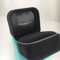 Tiffany Empty Jewelry Ring Box Blue Black Suede Presentation Storage - 1