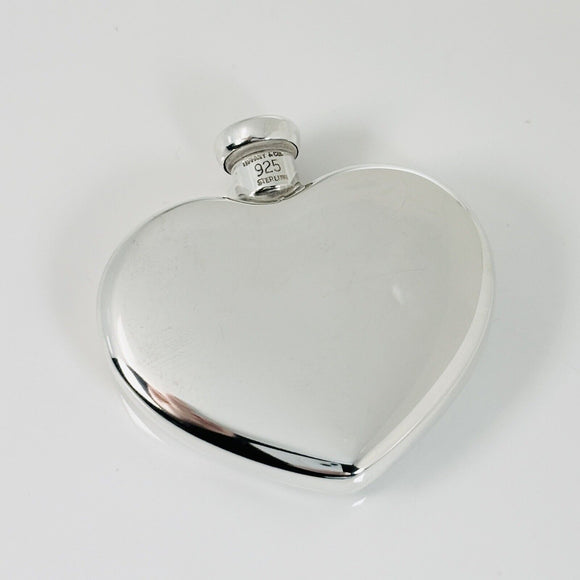 Vintage TIFFANY & Co. Sterling Silver Heart Perfume Flacon Bottle Funnel & Box