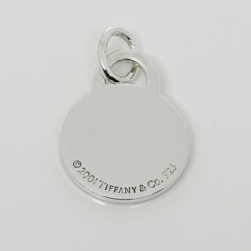 Tiffany & Co Round Tag Blank Engravable Pendant or Charm in Silver Engraving
