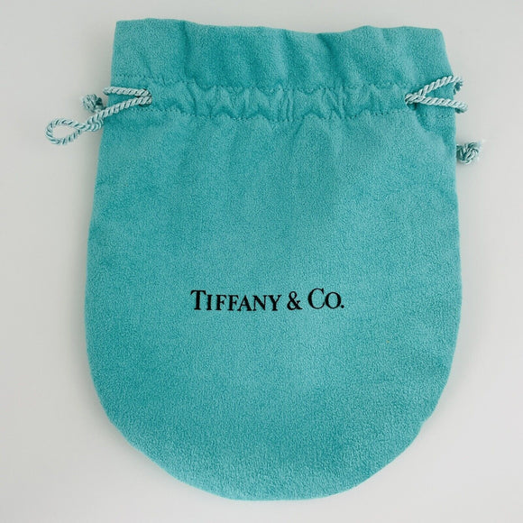 Extra Large Jumbo Tiffany & Co Blue Pouch Suede Drawstring