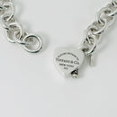 18" Return to Tiffany & Co Heart Padlock Lock Pendant Necklace in Silver-5