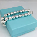 8 inch Tiffany & Co HardWear Bead Ball Bracelet Sterling Silver with Blue Box - 3
