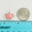 RARE Tiffany & Co Pink Enamel Pig Charm Pendant in Sterling Silver - 10