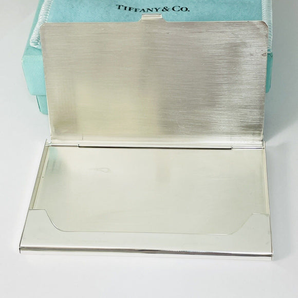 Tiffany & Co Business Card Holder Machined Turned Engravable in Sterling Silver