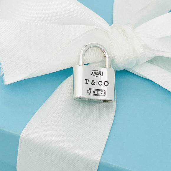 Tiffany 1837 Padlock Lock Charm Pendant in Sterling Silver FREE Shipping